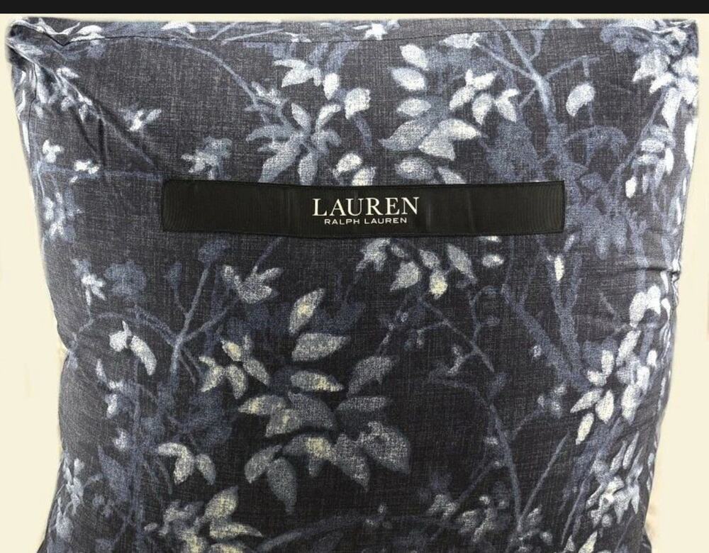Lauren Ralph Caterina FULL / QUEEN Comforter & Shams Set Navy